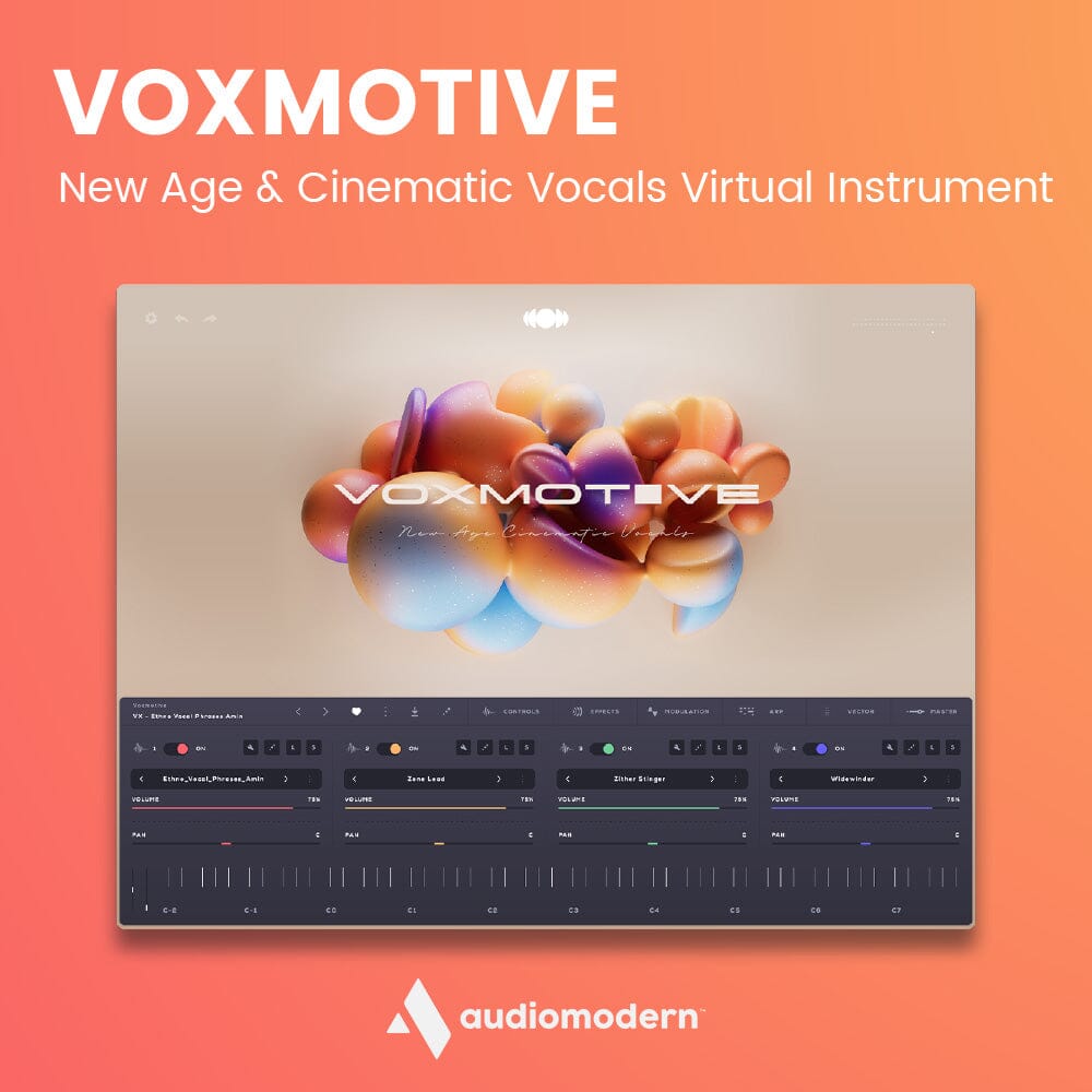 Voxmotive - New Age & Cinematic Vocals Virtual Instrument Software & Plugins Audiomodern Instruments
