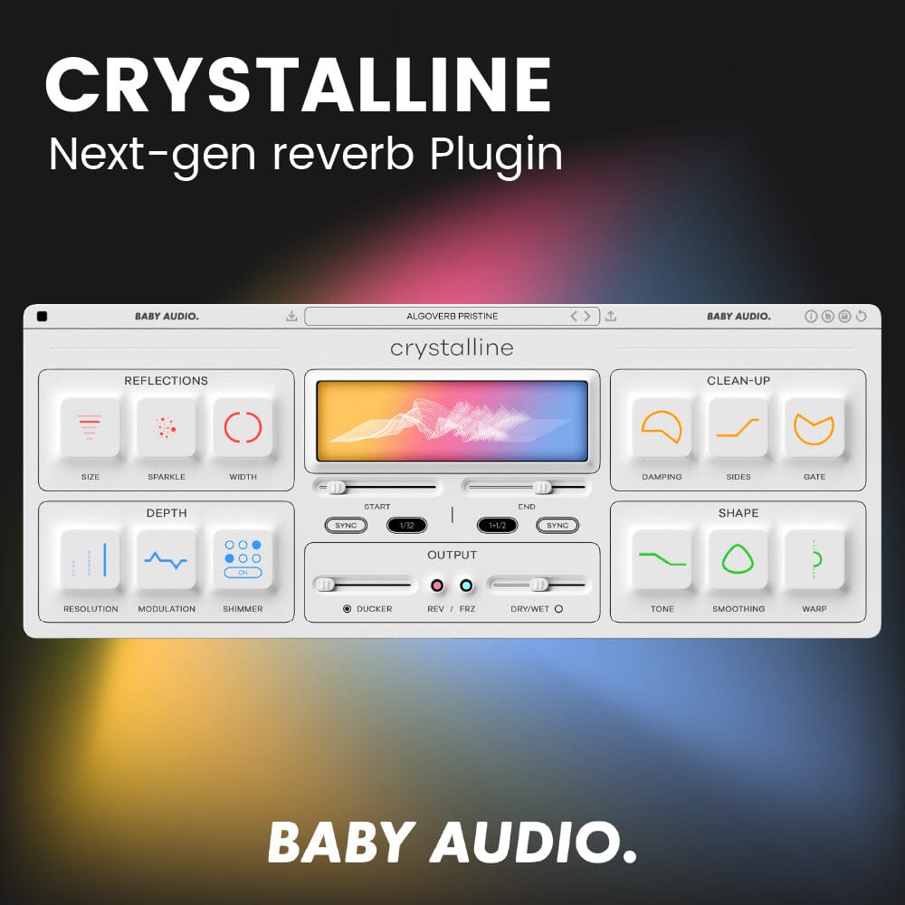 Baby Audio Crystalline - Next-Generation Algorithmic Reverb Software & Plugins Baby Audio
