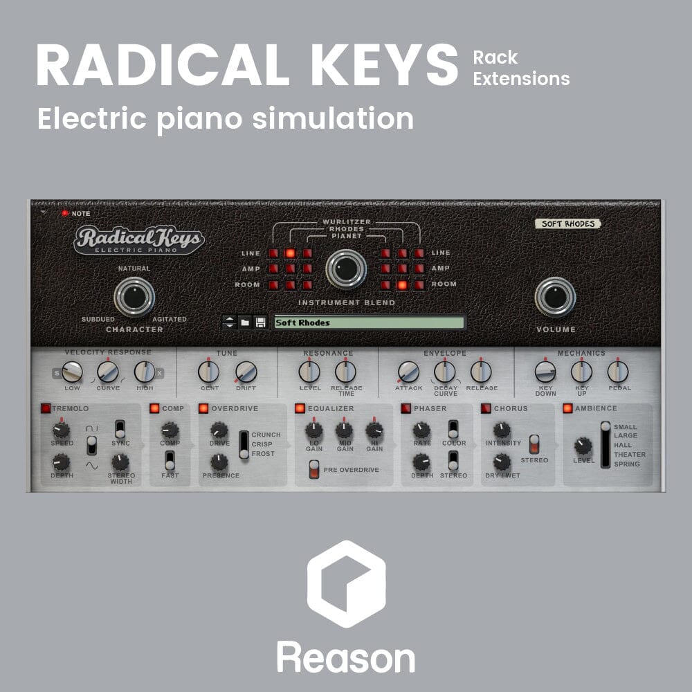 Radical Keys - Electric piano simulation - Reason Rack Extensions Software & Plugins Reason Studios