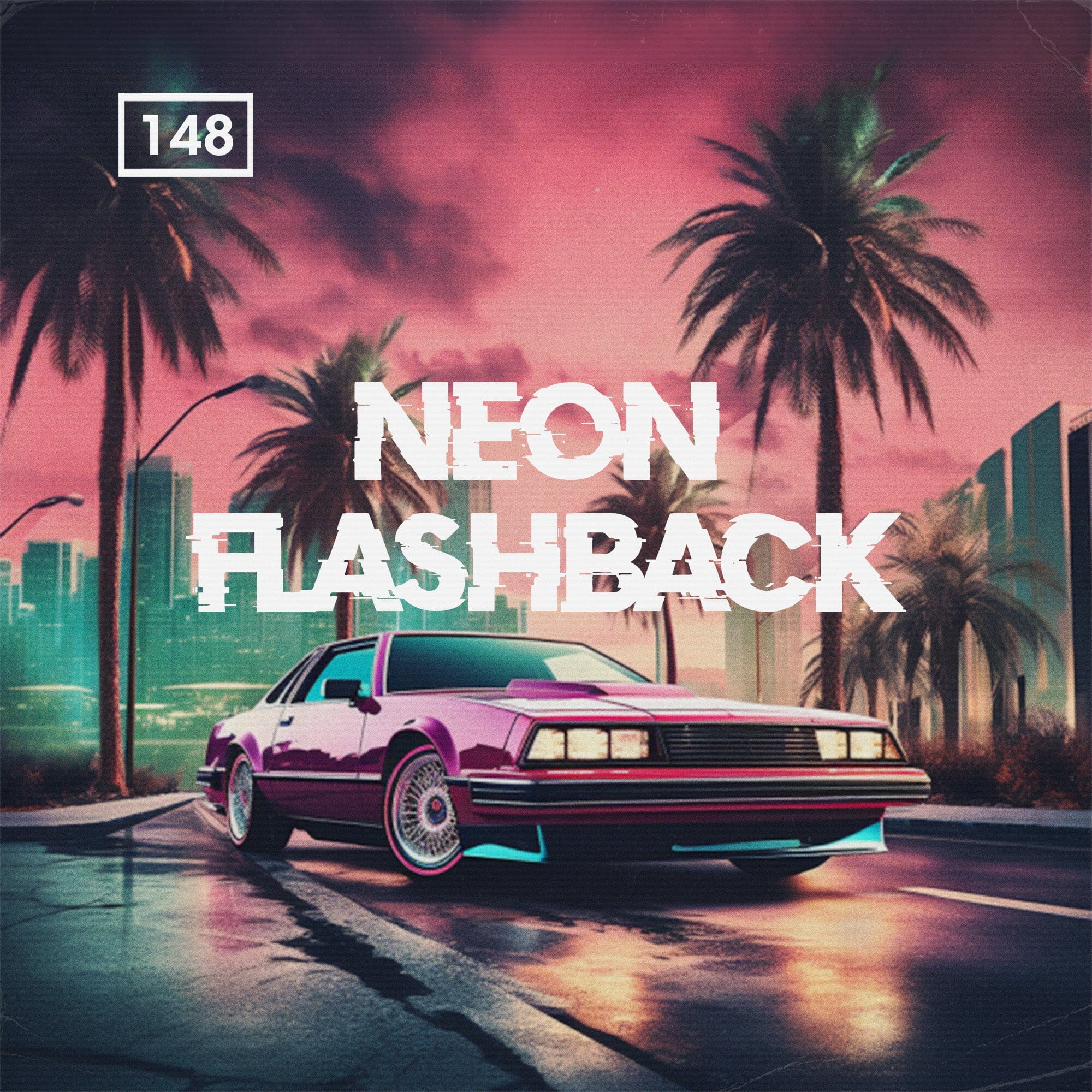 Neon Flashback - Synthwave Sample Pack (WAV MIDI and Rex2 Files) Sample Pack Bingoshakerz