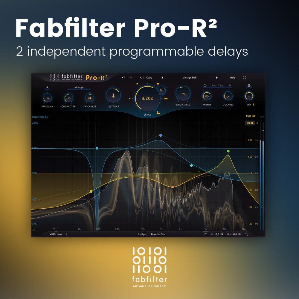 FabFilter Pro-R2 - High Quality Algorithmic Immersive Reverb Software & Plugins FabFilter - Software Instruments