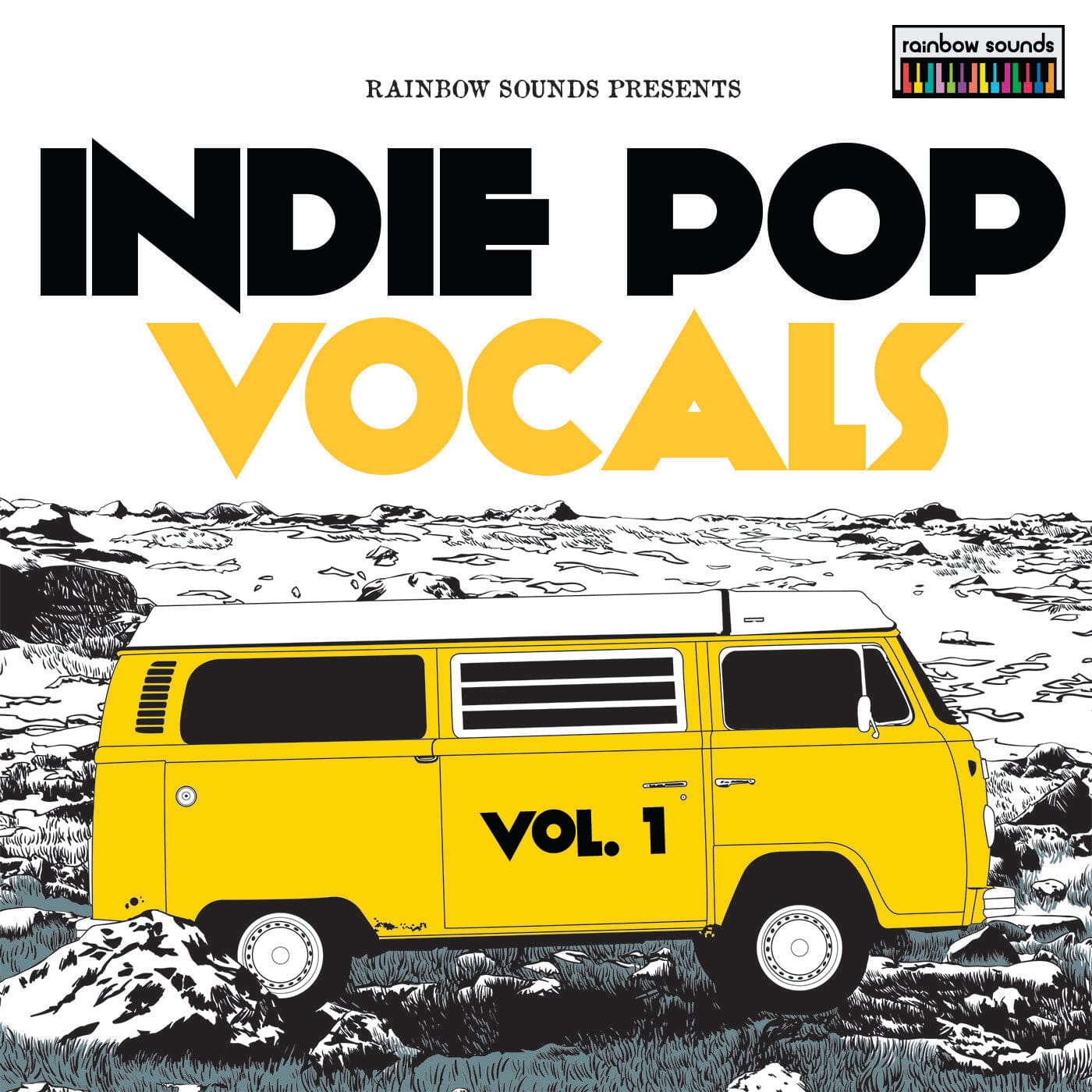 Indie Pop City vol. 1 - Indie Pop Vocal (Construction Kits, Loops, One Shots) Sample Pack Rainbow Sounds