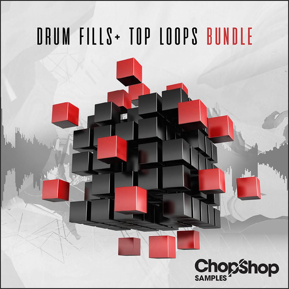 Drum Fills + Top Loops Bundle - Tech House Techno Deep House Sample Pack Chop Shop Samples