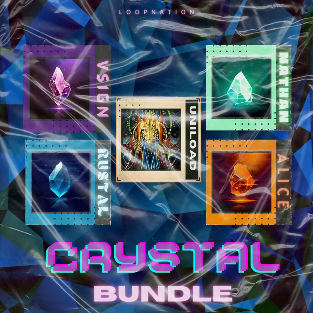 5 IN 1-CRYSTAL BUNDLE - Trap Hip Hop (Construction Kits - WAV Loops) Sample Pack loop nation