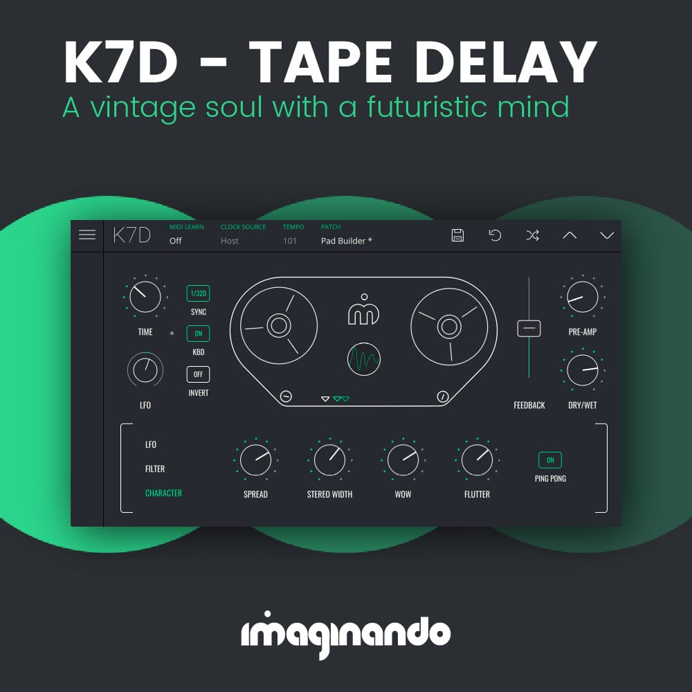 K7D Tape Delay A vintage soul with a futuristic mind Samplesound