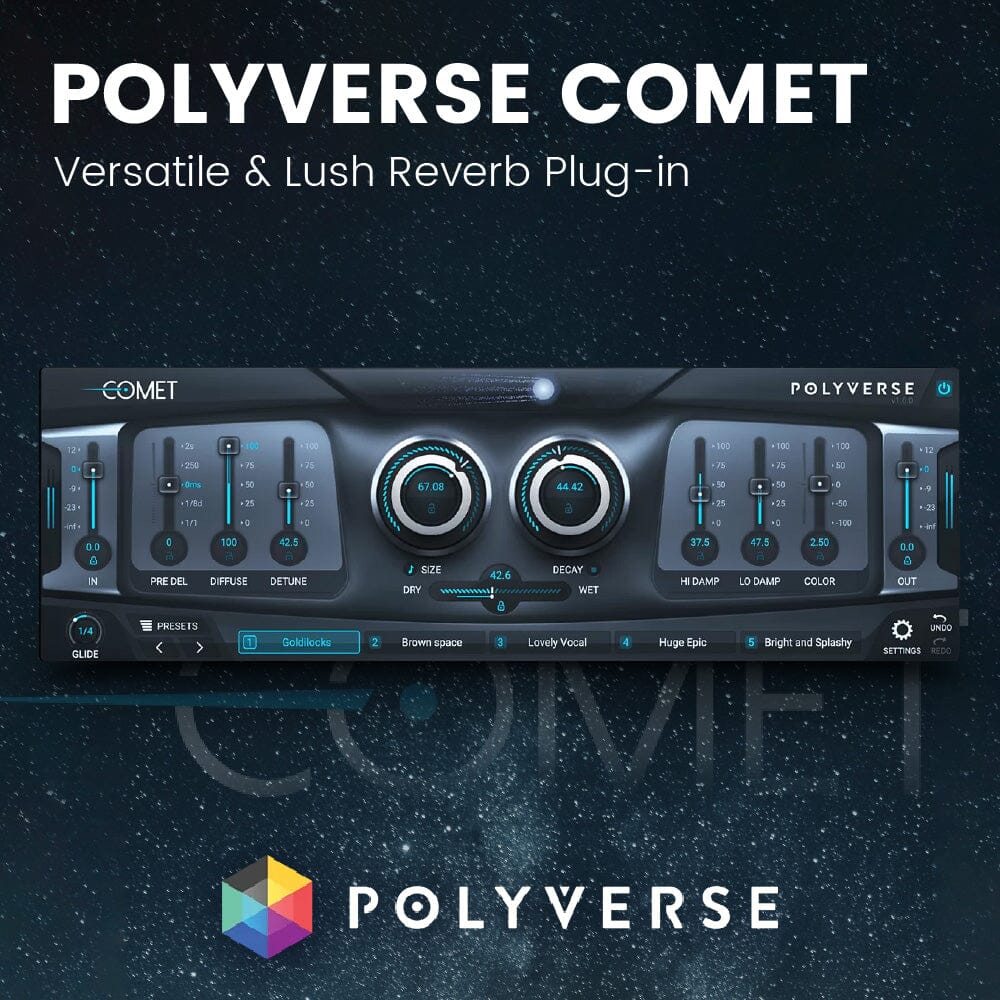 Comet Reverb: Versatile & Lush Reverb Plug-in Software & Plugins Polyverse