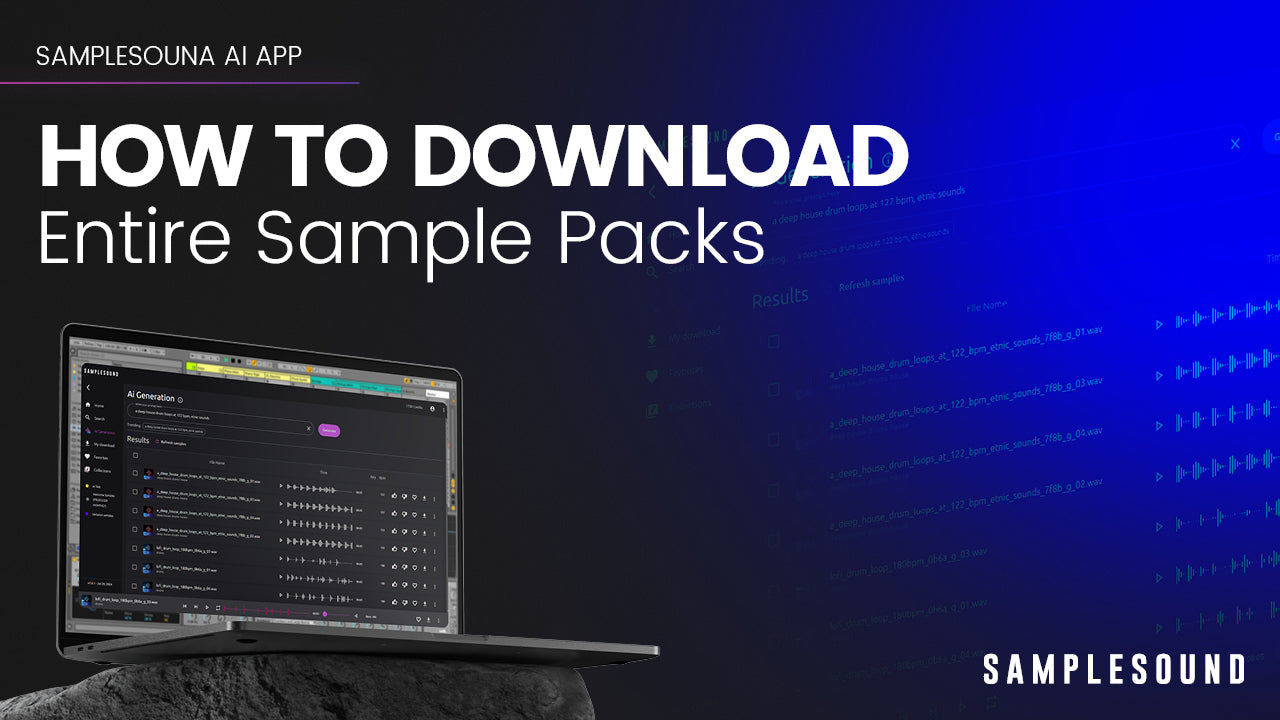 How to Quickly Download Entire Sample Packs Using the Samplesound App