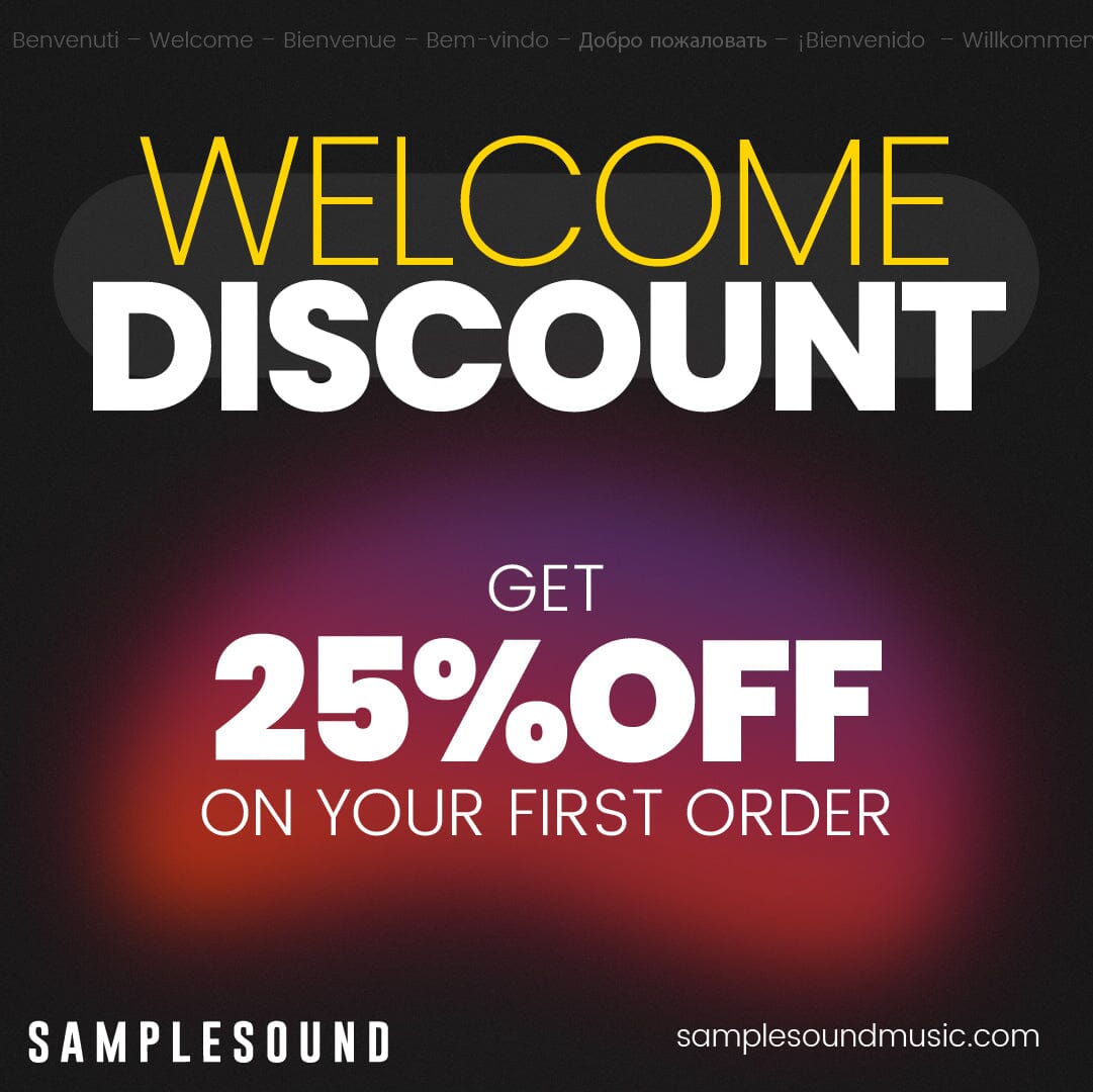 Welcome Discount Examples Welcome Discount - 25% Off On Your First Order – Samplesound