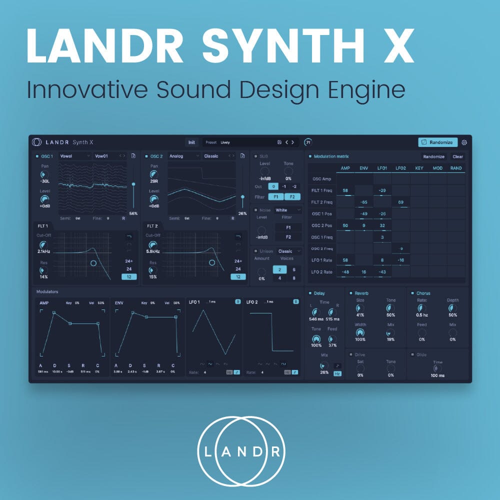LANDR Synth X - Innovative Sound Design Engine – Samplesound