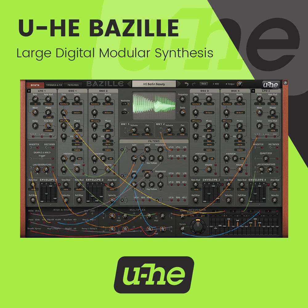 u-He Bazille - Large Digital Modular Synthesis Software & Plugins u-he
