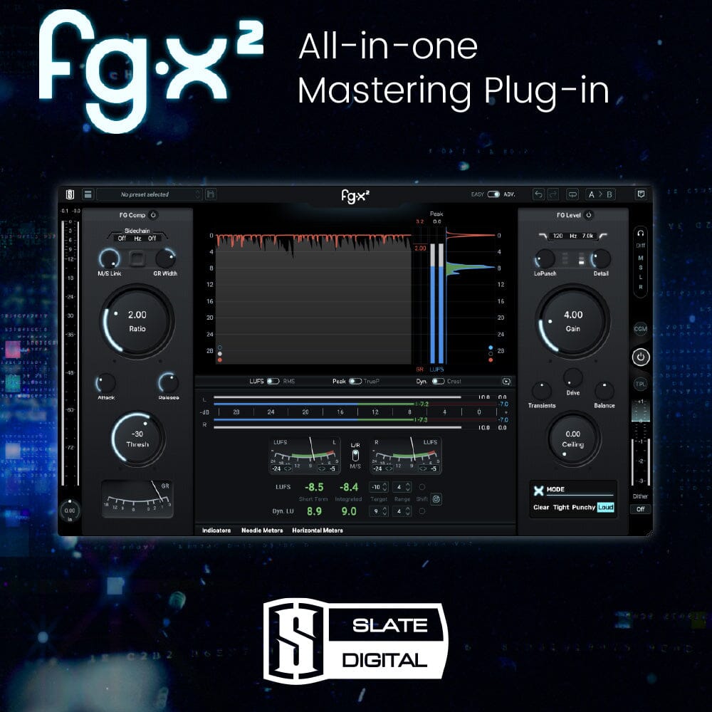 Slate FG-X 2 Mastering Processor - All-in-one Mastering Plug-in Software & Plugins Slate Digital