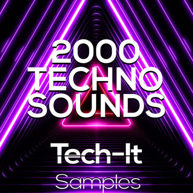 2000 Techno Sound - Techno Bass - Clap - Kick - Top Loops & More Sample Pack Tech It Samples
