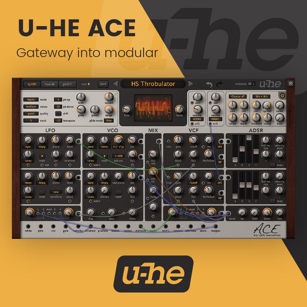 u-He Ace - Any Cable Everywhere Easy Modular Software & Plugins u-he