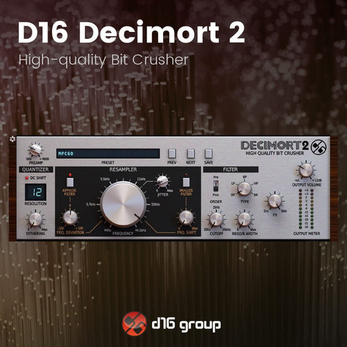 D16 Decimort 2 - High-quality bit crusher Software & Plugins D16 Group