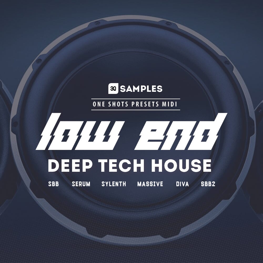 Low End Tech House (Bass, MIDI & Kicks) Sample Pack 3q Samples