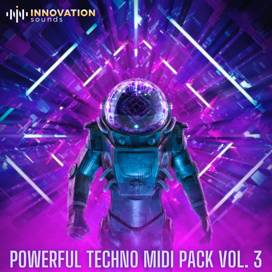 Powerful Techno Midi Pack Vol. 3 (Midi & Wave Loops) Sample Pack Innovation Sounds