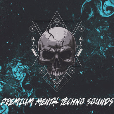 Premium Mental </br> Techno Sounds Sample Pack Skull Label