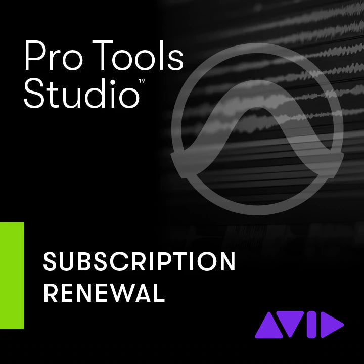 Pro Tools Studio - Subscription Renewal (1 Year) Software & Plugins Avid