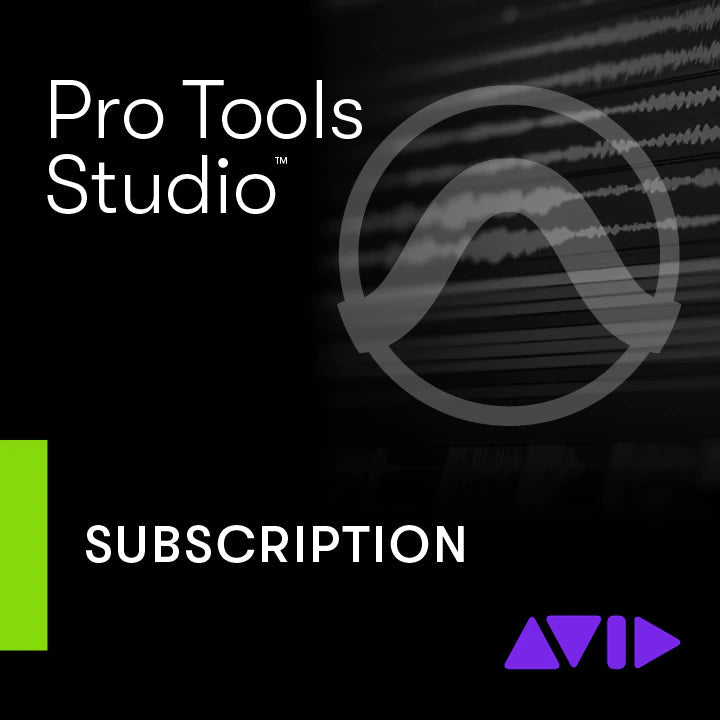Pro Tools Studio - New Subscription (1 Year) Software & Plugins Avid