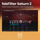FabFilter Saturn 2 - Multi-band Distortion with Visual Mod Software & Plugins FabFilter - Software Instruments