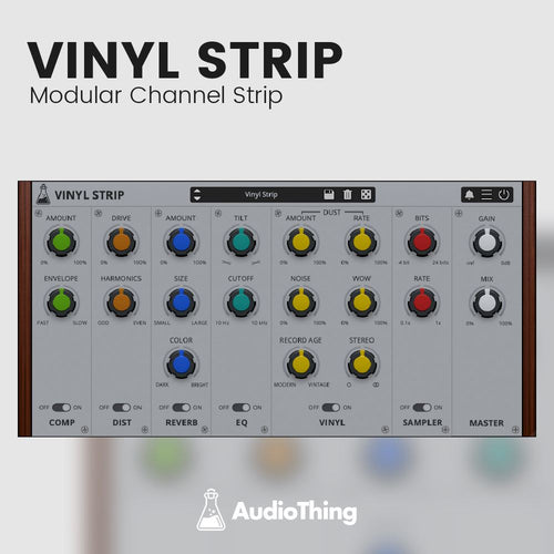 Vinyl Strip - Modular Channel Strip Software & Plugins Audiothing