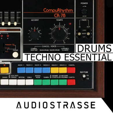 Techno Essential </br> Drums Sample Pack Audio Strasse