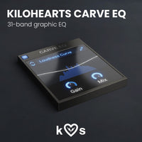 Kilohearts Carve EQ - 31-band graphic EQ Software & Plugins Kilohearts