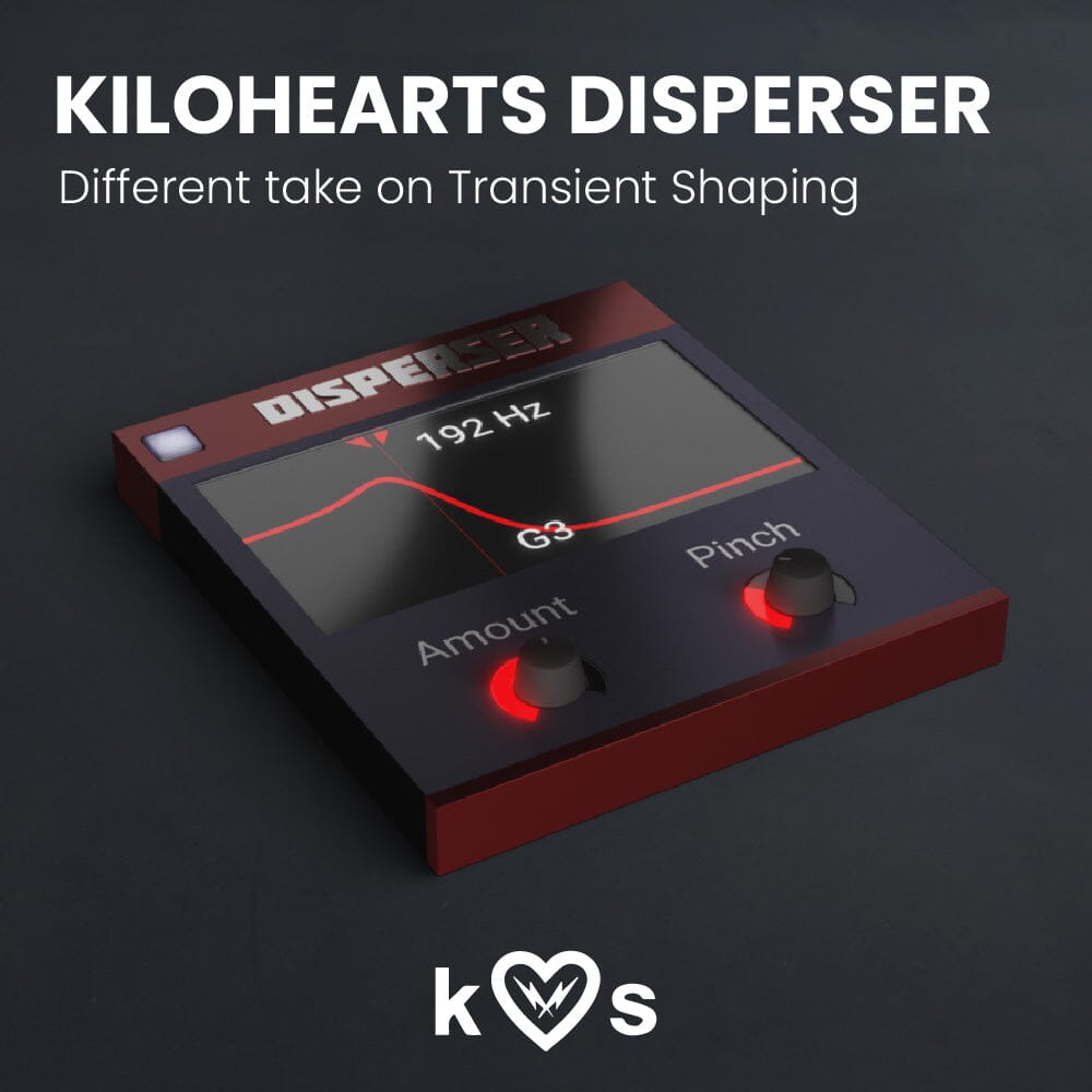 Kilohearts Disperser - Different take on Transient Shaping Software & Plugins Kilohearts