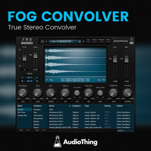 Fog Convolver - True Stereo Convolver Software & Plugins Audiothing