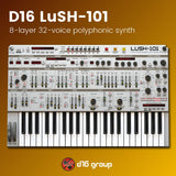 D16 LuSH 101 - 8 layer 32 voice polyphonic synth Software & Plugins D16 Group