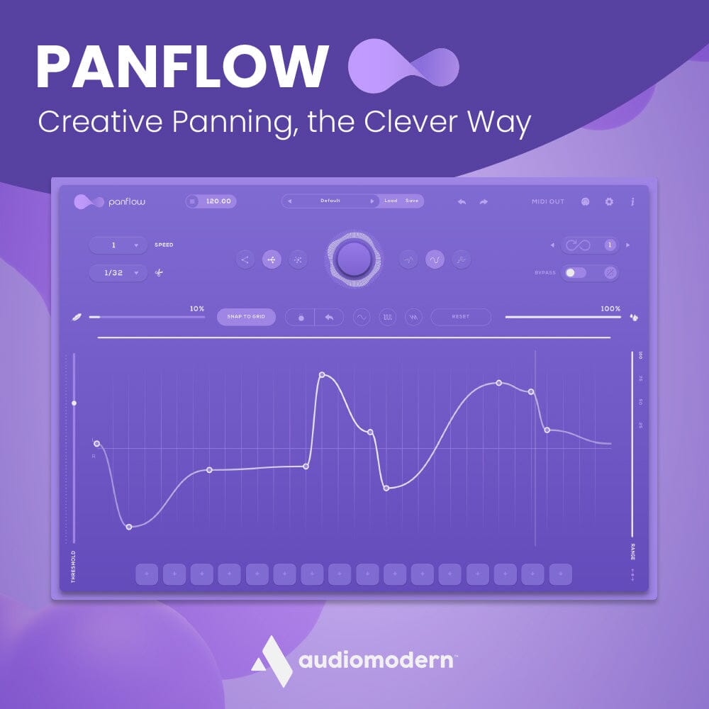 FREE - Panflow - Creative Panning, the Clever Way Software & Plugins Audiomodern Instruments