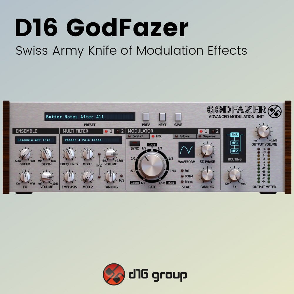 D16 GodFazer - Swiss Army Knife of Modulation Effects Software & Plugins D16 Group