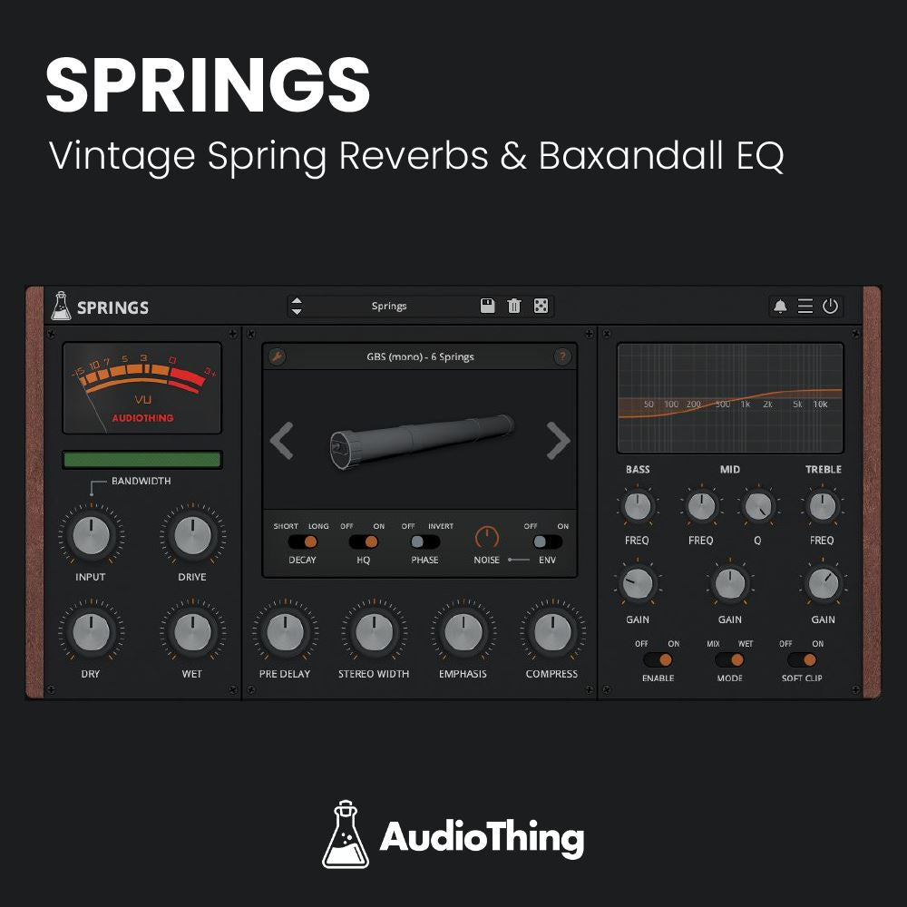 Springs - Vintage Spring Reverbs & Baxandall EQ Software & Plugins Audiothing