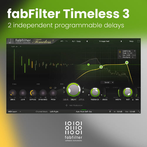 FabFilter Timeless 3 - Vintage-sounding Tape Delay Software & Plugins FabFilter - Software Instruments