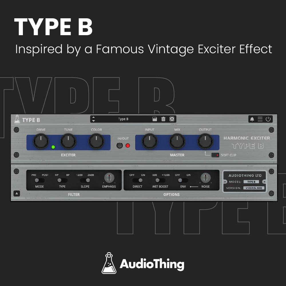 Type B - Inspired by a Famous Vintage Exciter Effect Software & Plugins Audiothing
