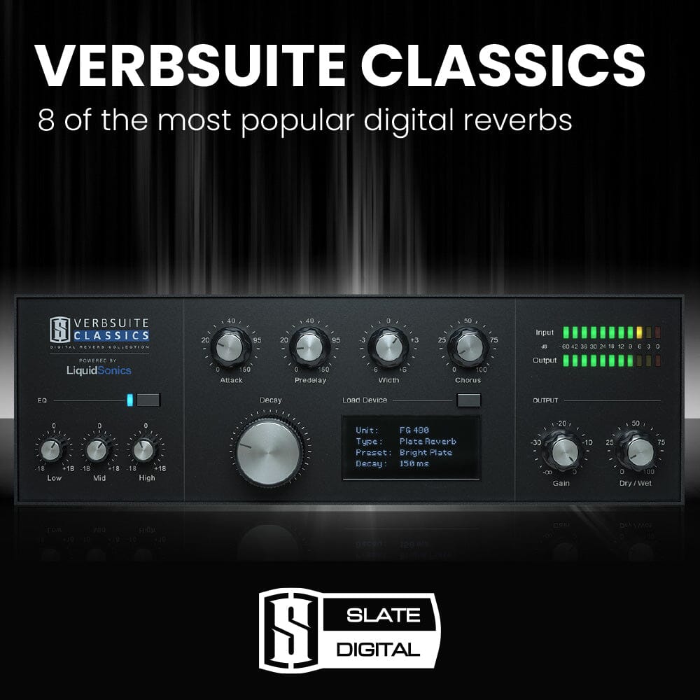 Slate Verbsuite Classics - 8 of the most popular digital reverbs Software & Plugins Slate Digital