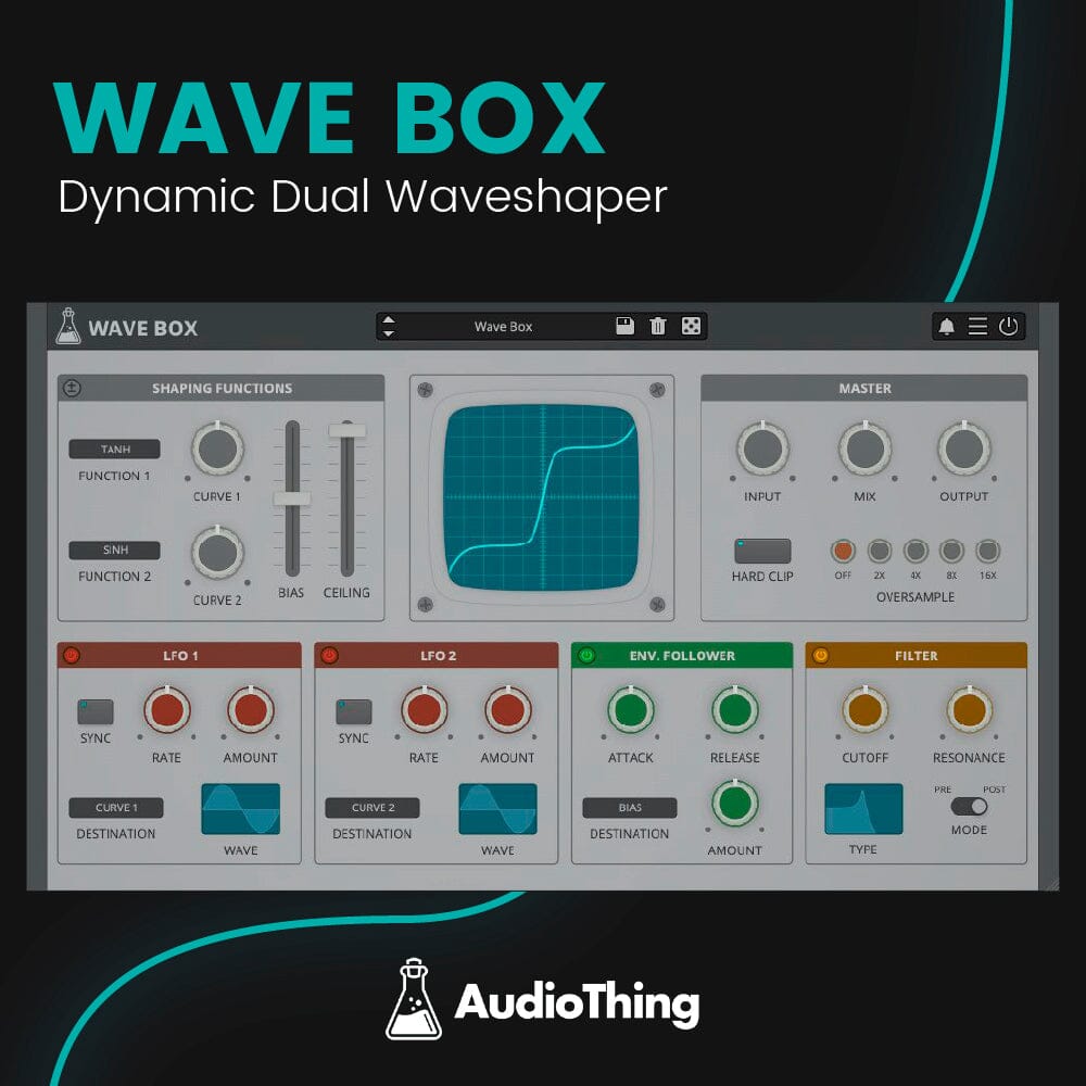 Wave Box - Dynamic Dual Waveshaper Software & Plugins Audiothing